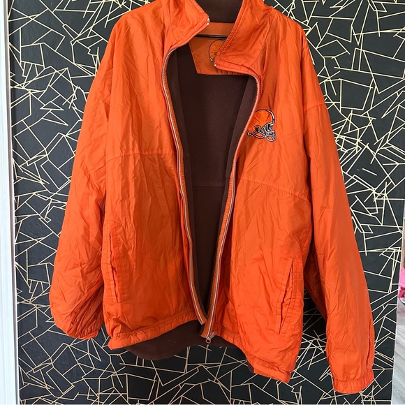 Vintage Cleveland Browns Reversible Jacket - Picture 2 of 5